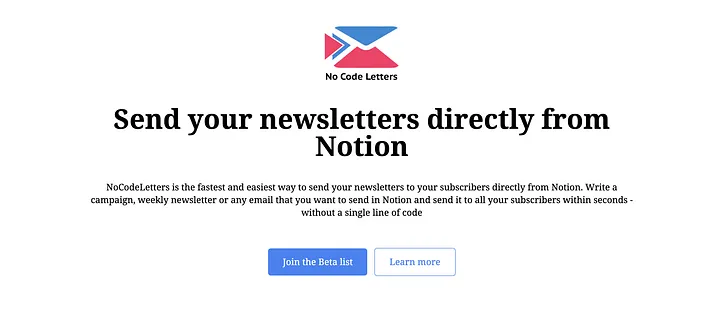 Why we built NoCodeLetters